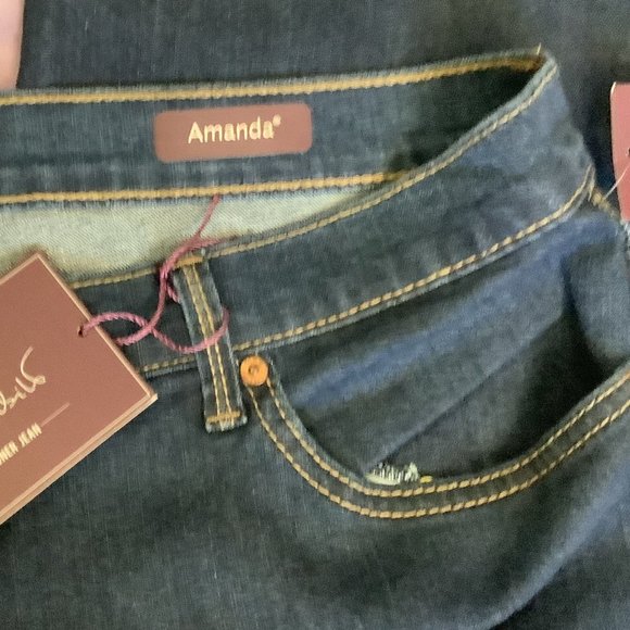 NWT Gloria Vanderbilt "Amanda" Jeans Size:  16 Long - Picture 7 of 8